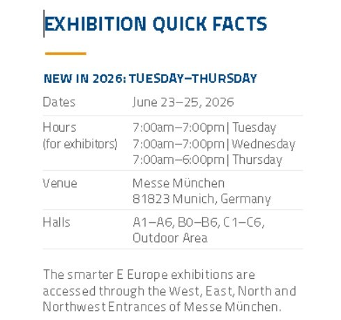 ستعرض شركة Jiangyin Jianbang Aluminium Co., Ltd. في معرض الطاقة الذكية 2026 في ميونيخ، ألمانيا.